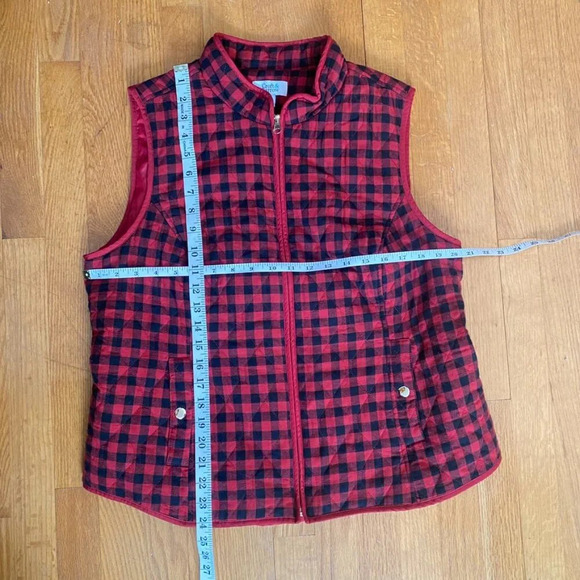 Red and Black Buffalo Plaid Vest - Picture 11 of 11